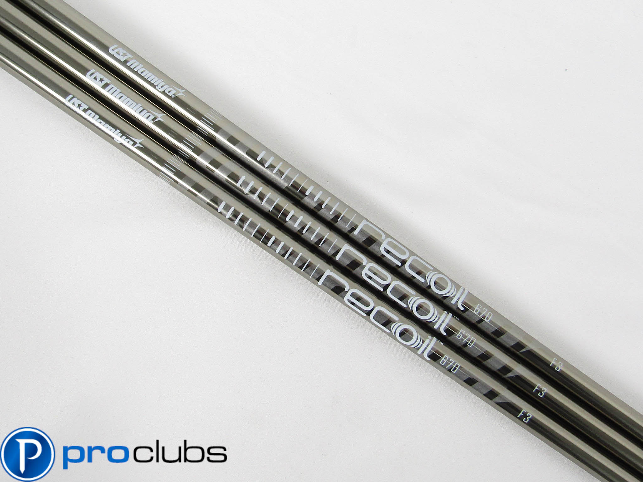3) NEW UST MAMIYA RECOIL 670 F3 REGULAR FLEX GRAPHITE WEDGE